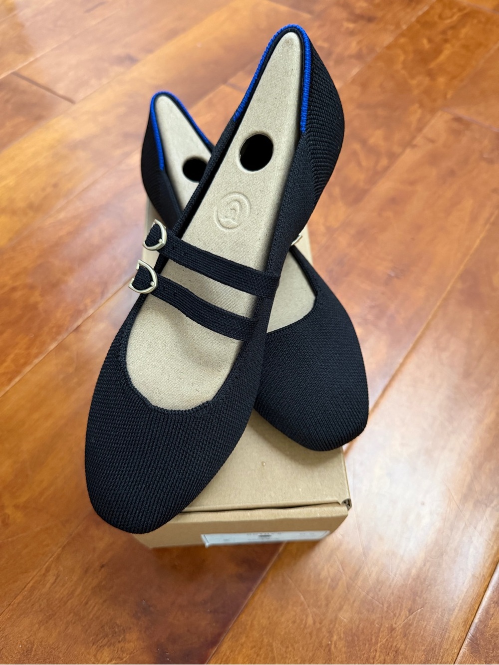 Rothy’s - The Double Buckle Mary Jane in Black - Size 6.5